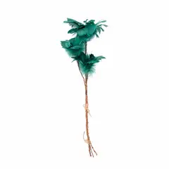 PANADECOR - PLUMAS EN VARA PVC 58CM VERDE