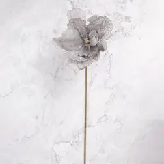 PANADECOR - Pack de 2 Flor de Loto en vara Gris Panorama Hogar