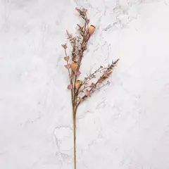 PANADECOR - Pack de 2 Flores de Durazno Artificial Marrón Panorama Hogar