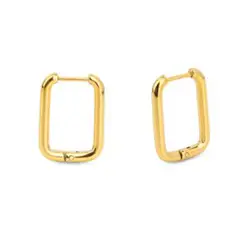 GENERICO - Aretes Argolla Gold Rose Mujer Waterproof