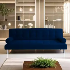 CASA BELLA - CASABELLA SOFA CAMA LORENZ 3 CUERPOS AZUL