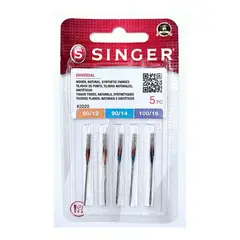 SINGER - Agujas Remalladora/Overlock - Pack de 2 Unidades