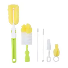 GENERICO - Juego de Cepillos de Esponja para Limpieza Verde