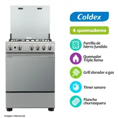 Coldex - Cocina 4 Hornillas 60CM CX608PLUS