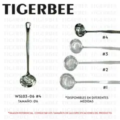 TIGERBEE - Cucharón de acero inoxidable de 6 cm