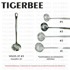 TIGERBEE - Cucharón de acero inoxidable de 7 cm
