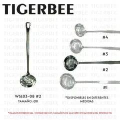 TIGERBEE - Cucharón de acero inoxidable de 8 cm