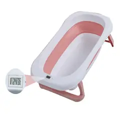GENERICO - Bañera Infantil Plegable Termómetro Plegable Portátil