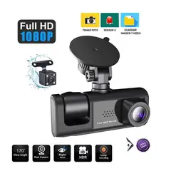 GENERICO - Cámara Vehicular T717 1080p 3 lentes Pantalla 2.0 Auto carro