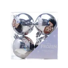 PANADECOR - Esferas 4Unid Plateado De Pvc