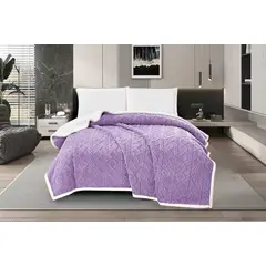 GENERICO - MANTA LUXURY CON SHERPA ANTIALERGICO HAIRIFON 2 PLAZAS