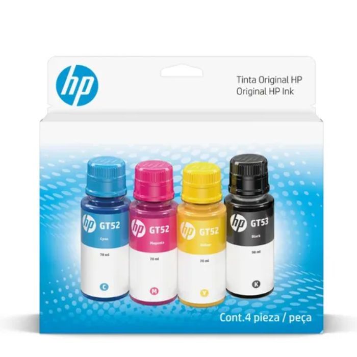 PACK DE 4 BOTELLAS DE TINTA GT53 / GT52 COMBO