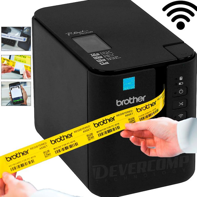 Rotuladora PT-P900W WiFi Etiquetado industrial de alta precisión