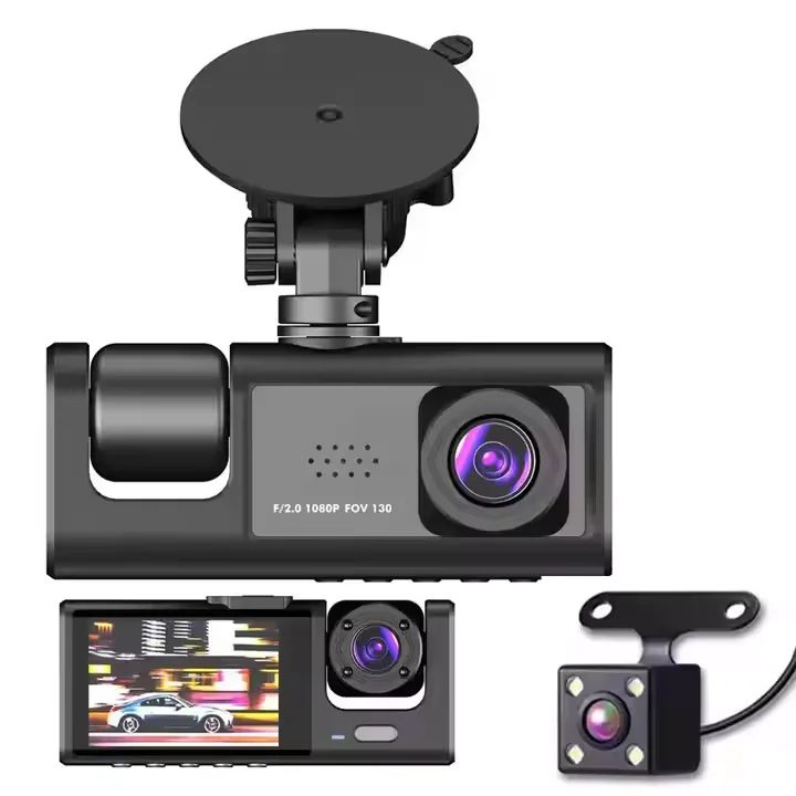 Camara Grabadora Para Auto Dash Cam 1080 HD + Camara de retroceso