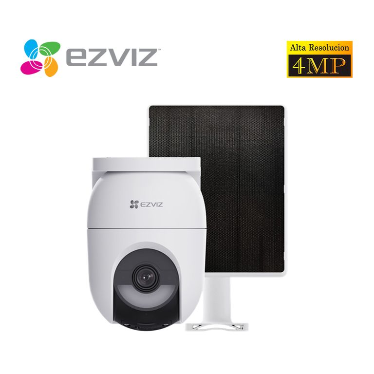 Kit Cámara CB8 LITE 4MP Audio Doble vía Noche Color Batería Panel Solar