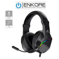 ENKORE - Audifonos Gamer WINNER EKH G1001U USB Rainbow CMICRO