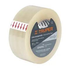 TRUPER - Cinta para embalaje transparente 0,050 mm x 150 mts