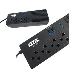 HALION - Estabilizador GTX G-09 4 Salidas 1000 VA 500W - USB 5VDC 2.4A