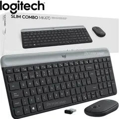 LOGITECH - Teclado y mouse MK470 Slim USB Wireless