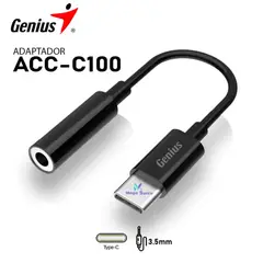 GENIUS - ADAPTADOR AUDIO ACC-C100 USB-C A 35MM 32590012400 BLACK