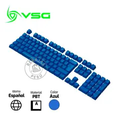VSG - Keycaps Stardust Blue ISO LA, 105 Teclas PBT Perfil OEM
