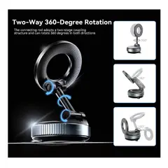 LDNIO - Soporte Mágnetico Holder Succión al Vacio Giratorio 360° XO-169