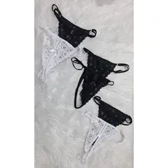 GENERICO - 6 BRAGAS DE ENCAJE SIEMPRE LISTA