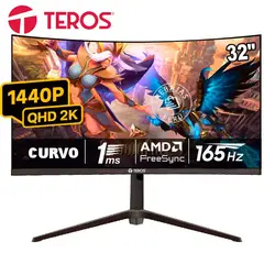 TEROS - Monitor TE-3214G 315 Curvo 2K QHD 165Hz 1ms FreeSync