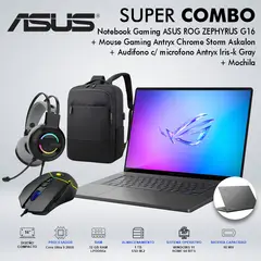 ASUS - LAPTOP GAMING ROG ZEPHYRUS G16 CORE ULTRA 9 285H MEMORIA 32GB DISCO 1TB