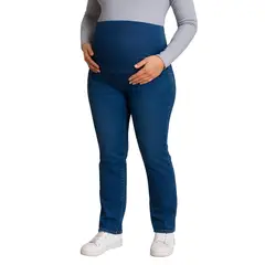 GENERICO - Jean pantalón de embarazada maternidad Azul