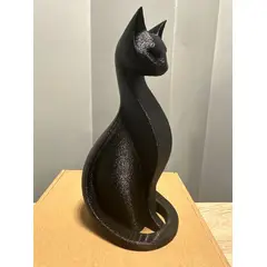 GENERICO - ADORNO EXCLUSIVO GATO NEGRO 23cm x 10cm x 12cm