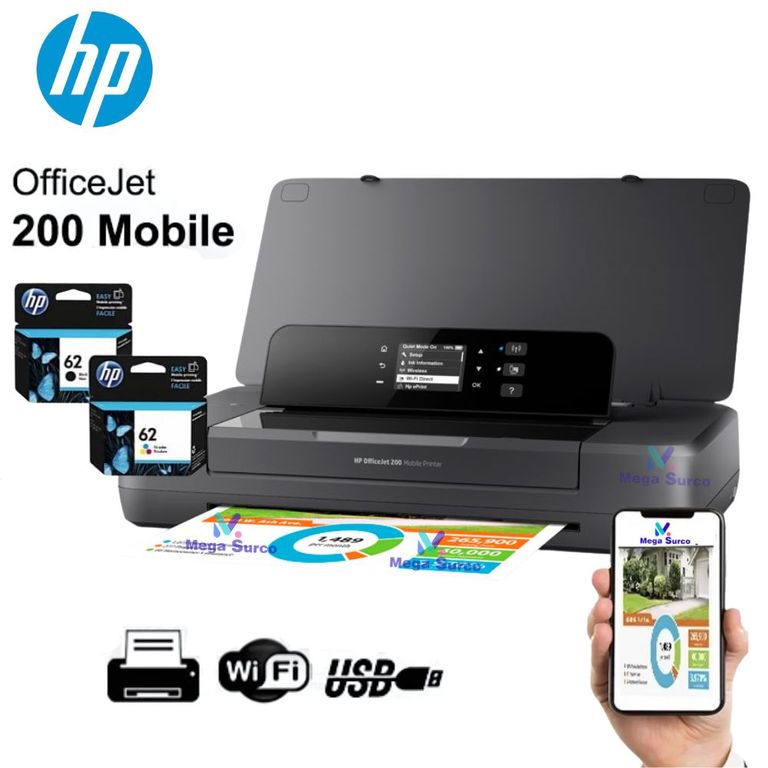 Impresora Portatil OfficeJet 200 Mobile Wifi A4