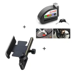 GENERICO - Candado De Disco Para Moto + Holder Moto