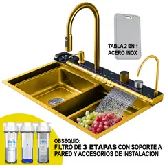 FRITECSA - Lavadero Multifuncional Gold Con Filtro de 3 Etapas - 7 Teclas