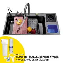 FRITECSA - Lavadero Multifuncional Grande con Filtro y Carcaza - Tacho