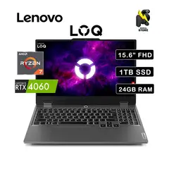LENOVO - LAPTOP LOQ 15ARP9/AMD RYZEN 7-7435HS/ 1 TB SSD/ 24 GB / RTX 4060 8GB VIDEO/15.6"FHD