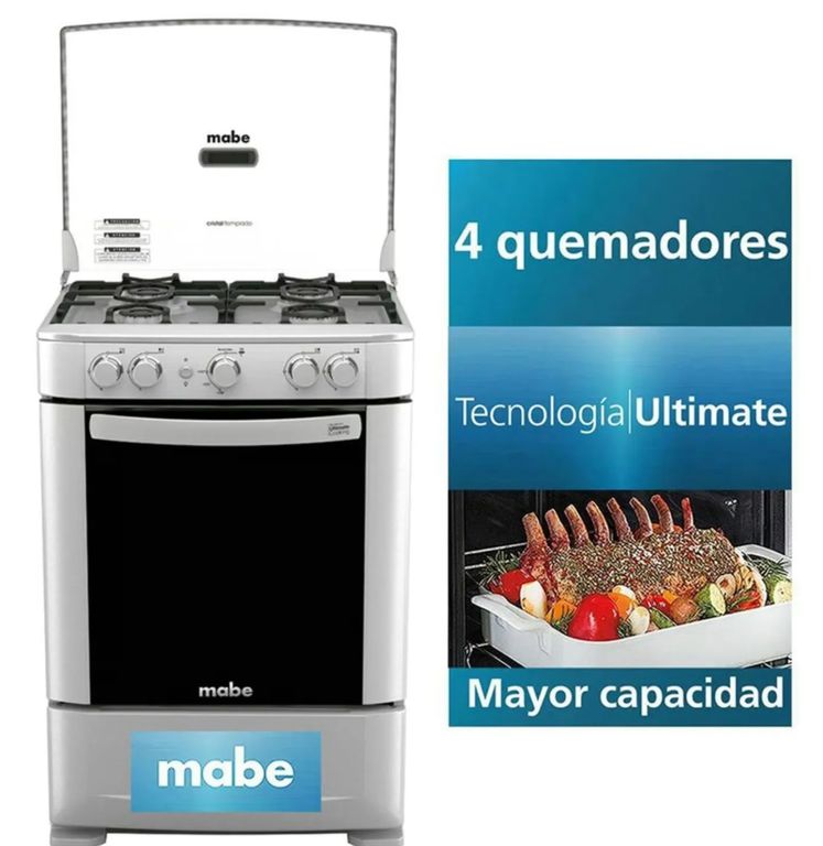 Cocina a Gas de 4 Hornillas CMP6035FX0 - Croma