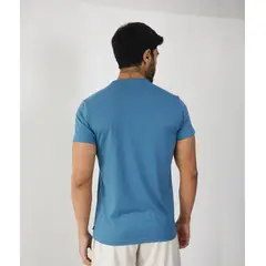 RISING DRAGON - Polo Henley El Sofisticado - Acero