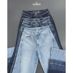 JHAN HIDS - Wide Leg Pant Denim Flavia