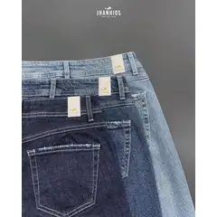 JHAN HIDS - Wide Leg Pant Denim Flavia