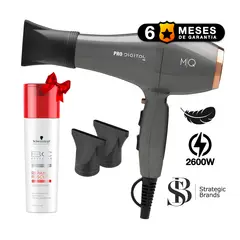 MQ PROFESIONAL - SECADORA PROFESIONAL PRO DIGITAL 2600W + ACONDICIONADOR 200ML