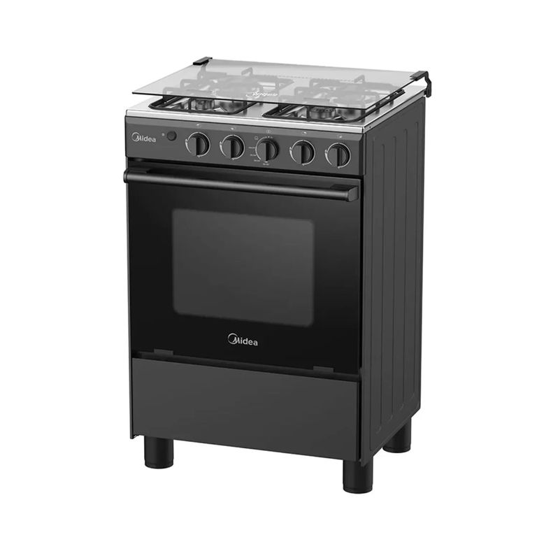 Cocina a Gas 24" 4 Quemadores Negra + OSTER OLLA ARROCERA BLANCO CKSTRC1700W