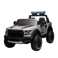 GENERICO - Ram Power 4X4 gris 12V, 4 motores, control remoto y luces