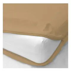 GENERICO - Forro de colchón 100 % algodón bramante avellana