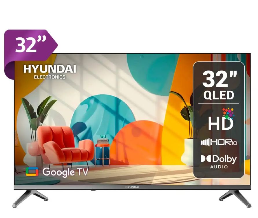 Televisor Smart TV QLED 32 HYLED3259QG - Google TV