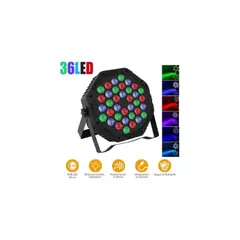 GENERICO - Luz de escenario fiesta LED tacho par Led 36X1 luces color rgb