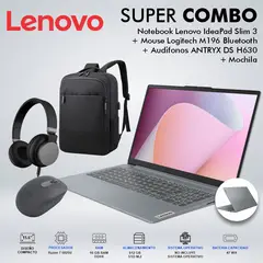 LENOVO - LAPTOP IDEAPAD SLIM 3 AMD RYZEN 7 5825U MEMORIA 16GB DISCO 512GB