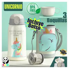 KALE - Termo Tomatodo con Bolso de Acero Inoxidable para niños