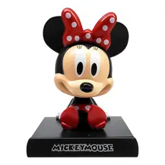 JET - Porta Celular Minnie Mouse con Cabeza Móvil 12x9 cm