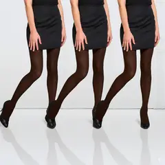 CAFFARENA - Pack X3 Panty Microfibra 11145 Denier 80